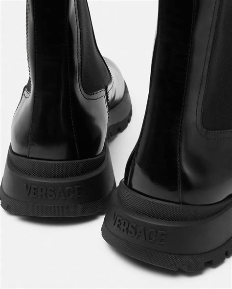 chelsea boots versace|Shop Versace Leather Chelsea Boots .